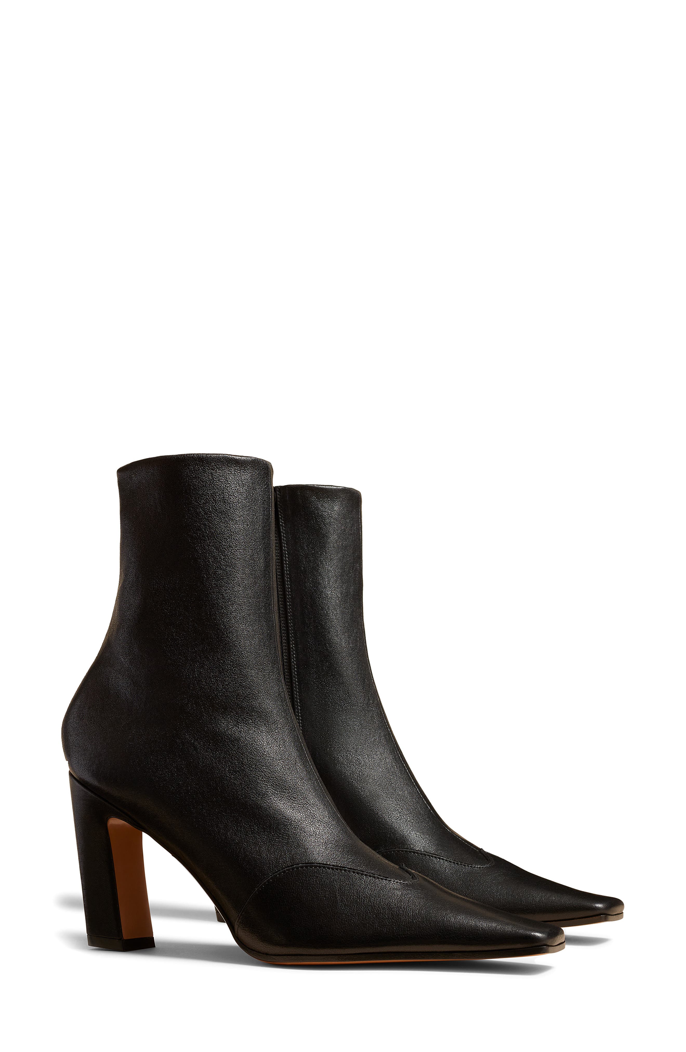 Khaite Nevada Square Toe Bootie, Main, color, 