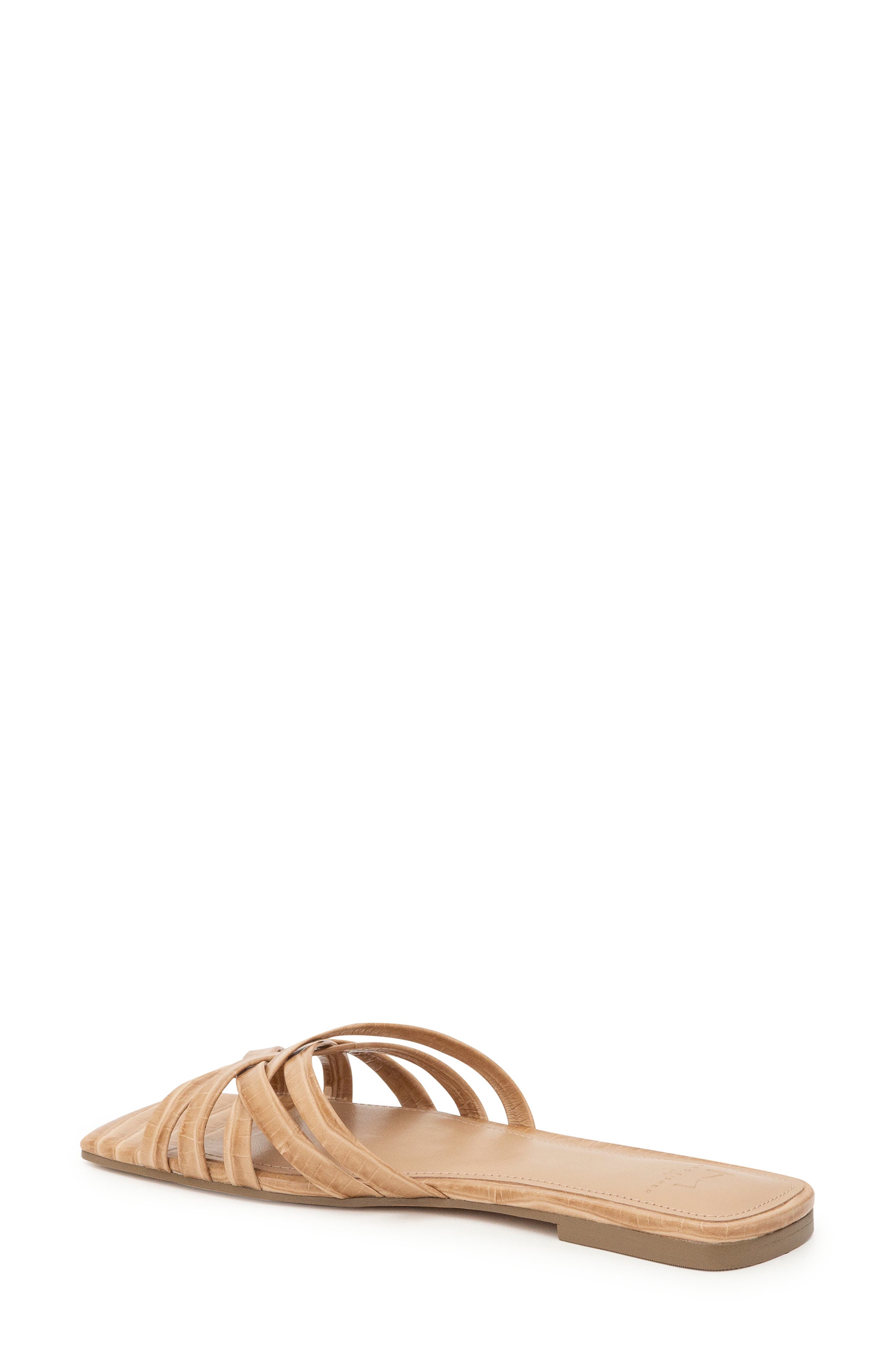 Varro Slide Sandal, Alternate, color, NUDE LEATHER