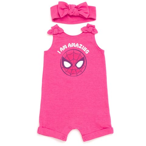 Spider-Man Avengers Sleeveless Romper Headband Set