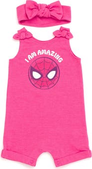Marvel Spider-Man Avengers Sleeveless Romper Headband Set