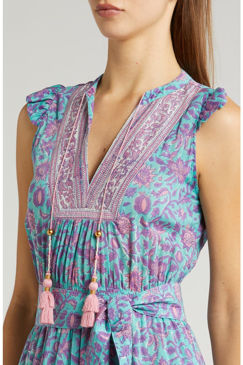 Lola Cover-Up Maxi Dress, Alternate, color, TEAL MULTI