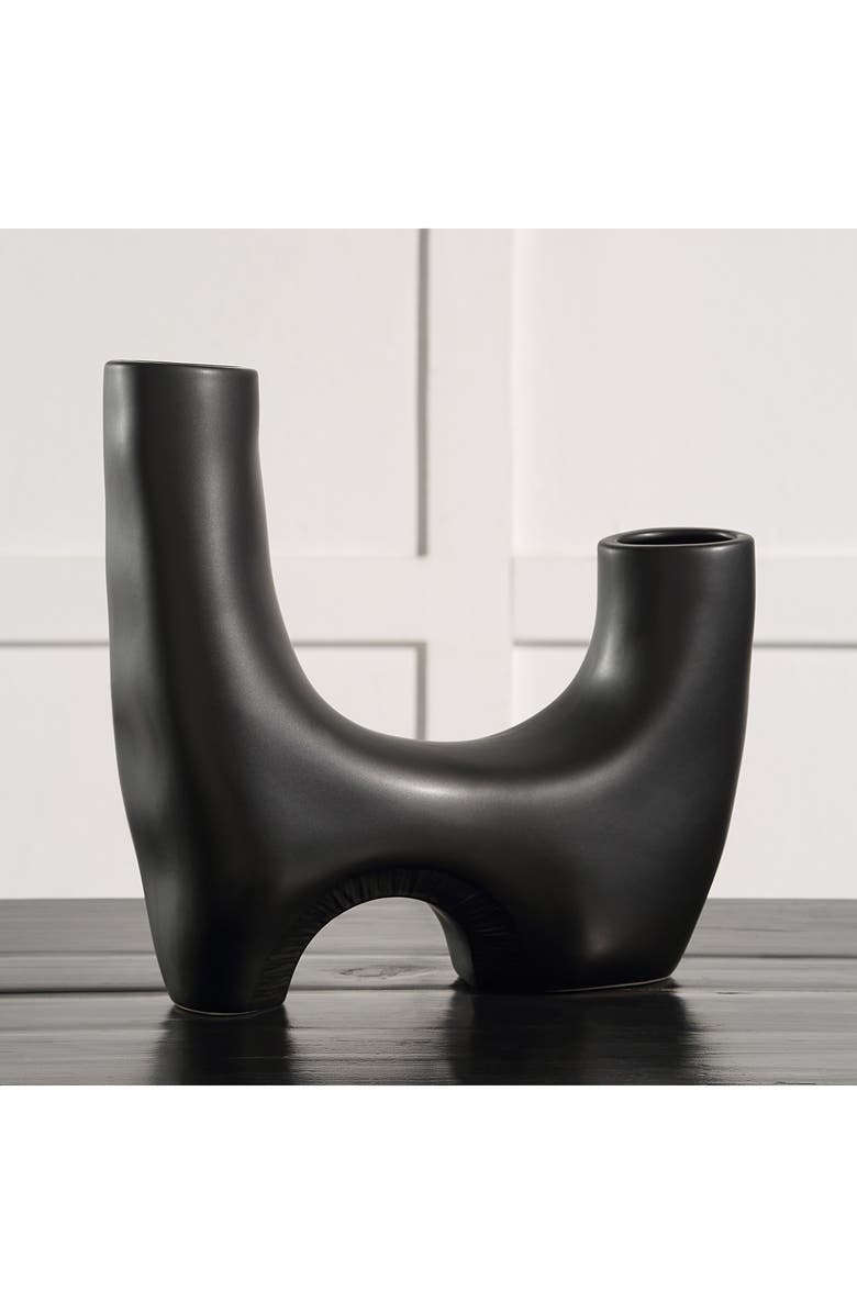 Renwil Doppio Decorative Vase, Alternate, color, Black