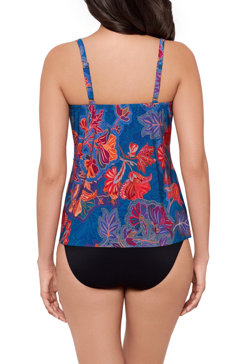 Decoupage Allura Underwire Tankini Top, Alternate, color, MULTI