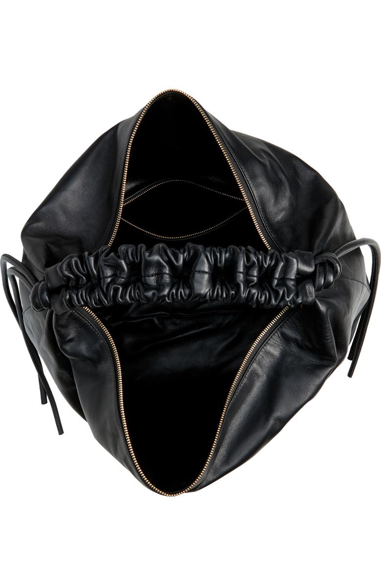 Proenza Schouler Large Drawstring Leather Hobo, Alternate, color,