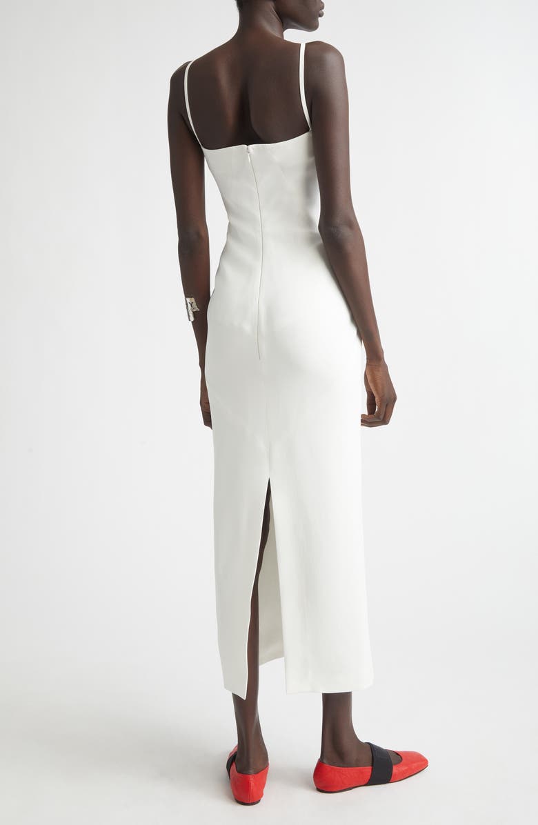 Givenchy Sliced Crepe Cady Column Dress, Alternate, color, Ivory