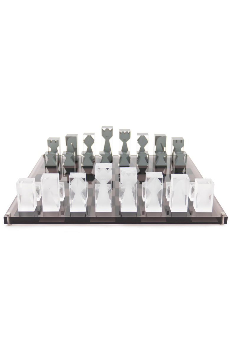 Jonathan Adler Acrylic Chess Set, Main, color, 