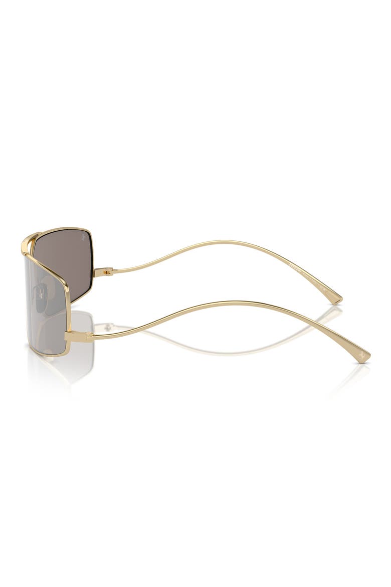 64mm Oversize Rectangular Sunglasses, Alternate, color, PALE GOLD / MIRROR GOLD