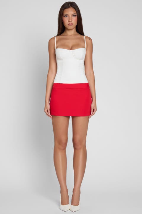 Classic Column Micro Mini Skirt