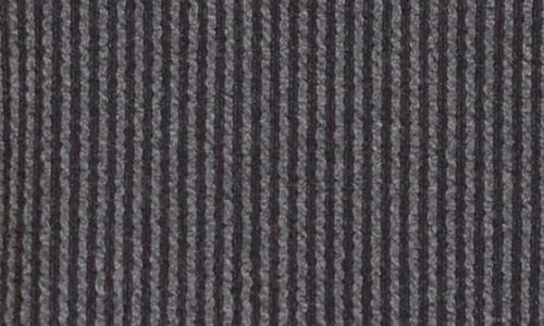 Shop 24seven Comfort Apparel Textured Stripe Split Neck Sweatshirt In Black