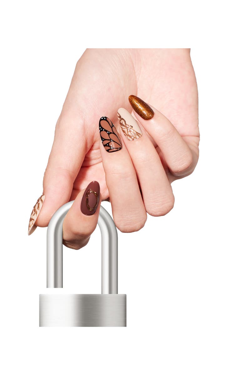 Beetles Neutral Nude Gel Polish Set 6 Colors, Alternate, color, Light Skin Dark Brown