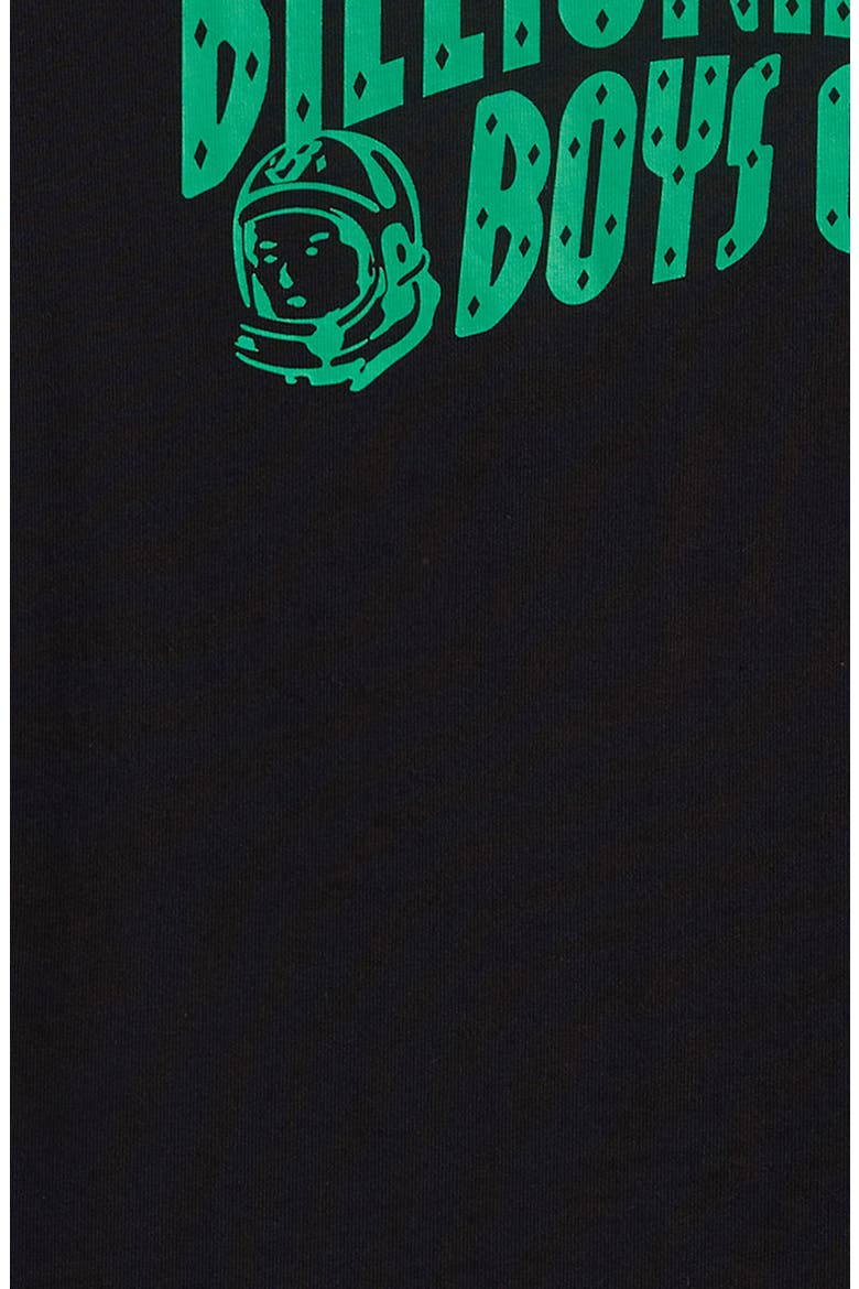 Kids' Curve Logo Short Sleeve Graphic T-Shirt, Alternate, color, BLACK