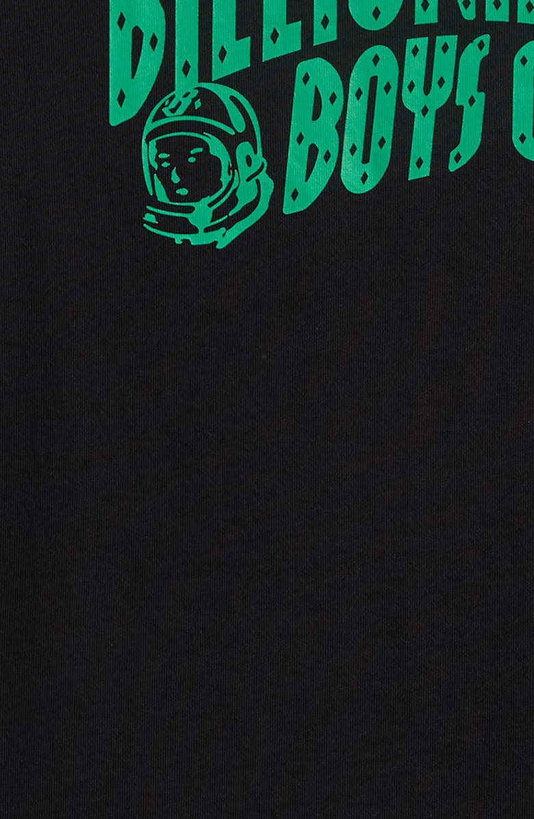 Billionaire Boys Club Kids' Curve Logo Short Sleeve Graphic T-Shirt, Alternate, color, Black