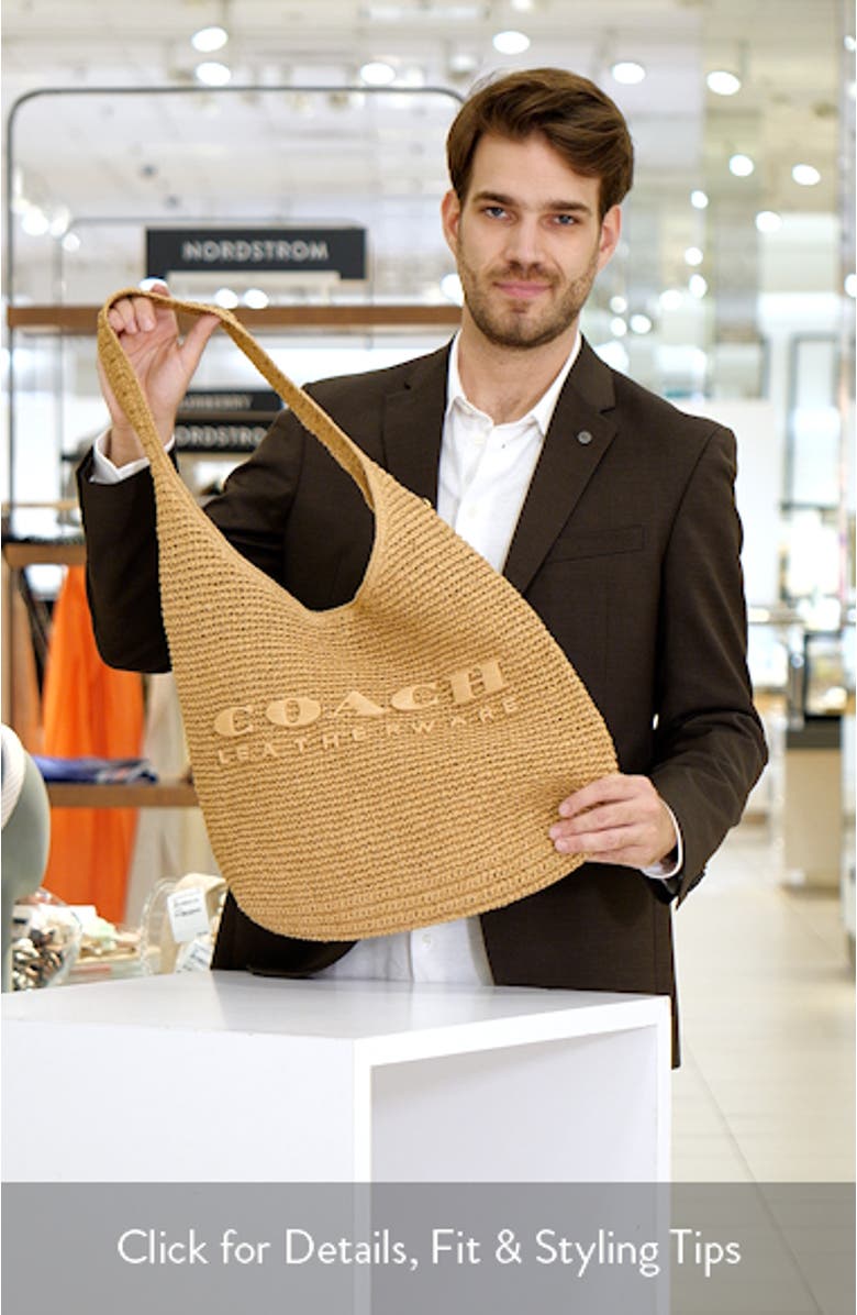 Brooklyn 39 Straw Shoulder Bag, sales video thumbnail