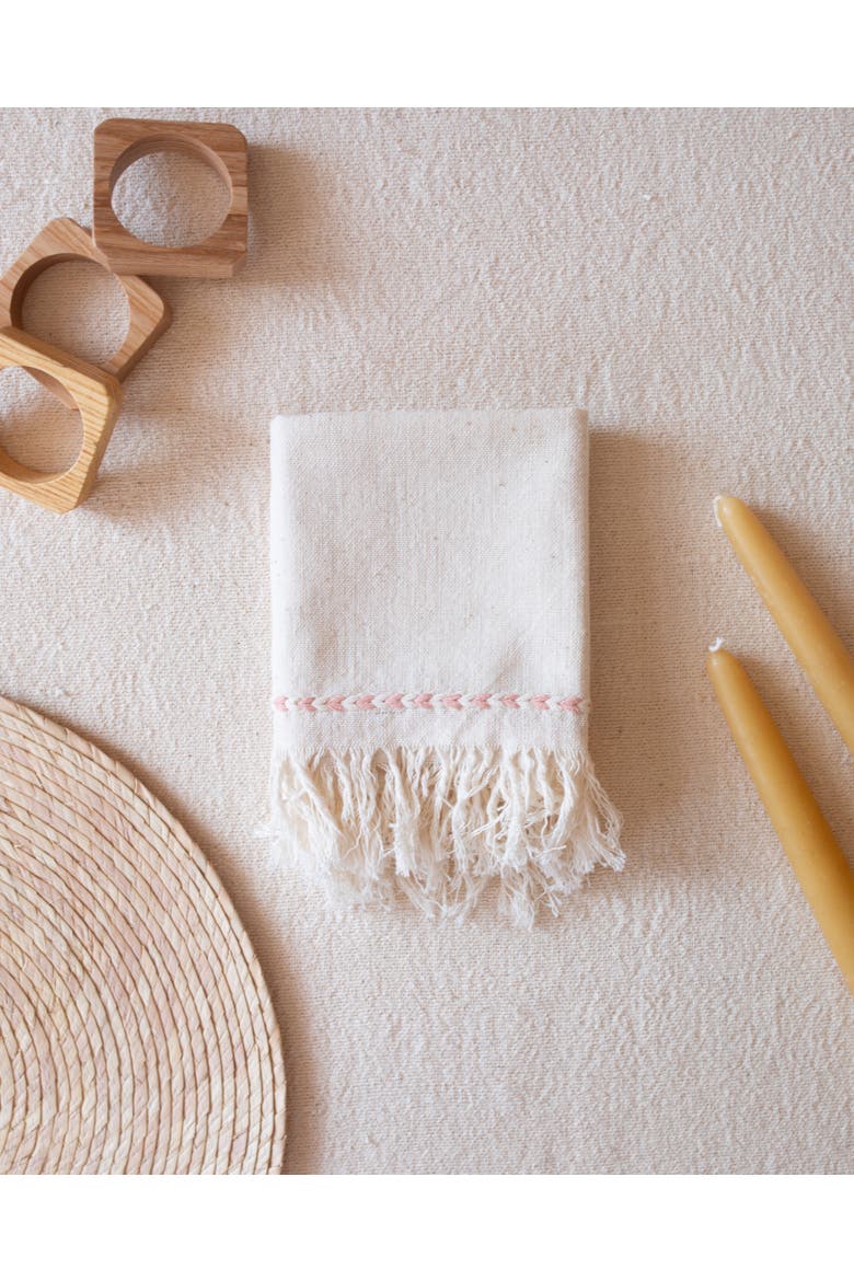Braid Detail Napkin - Set of 2, Alternate, color, Blush