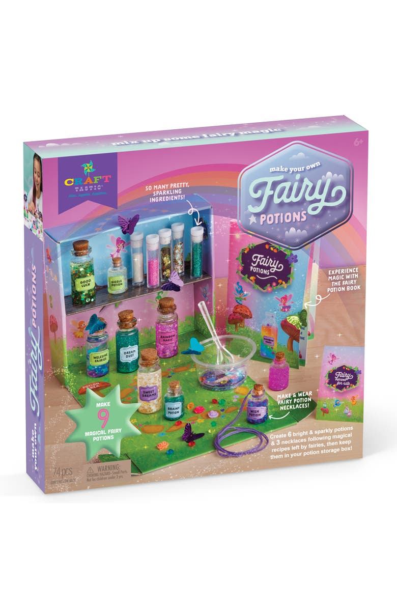 Craft-tastic Crafttastic Fairy Potion Kit Diy Fairy Potions Ages 6+, Main, color, Multicolored