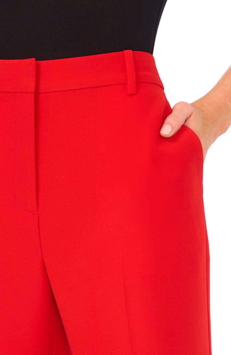Halogen<sup>®</sup> High Waist Straight Leg Pants, Alternate, color, Classic Cherry
