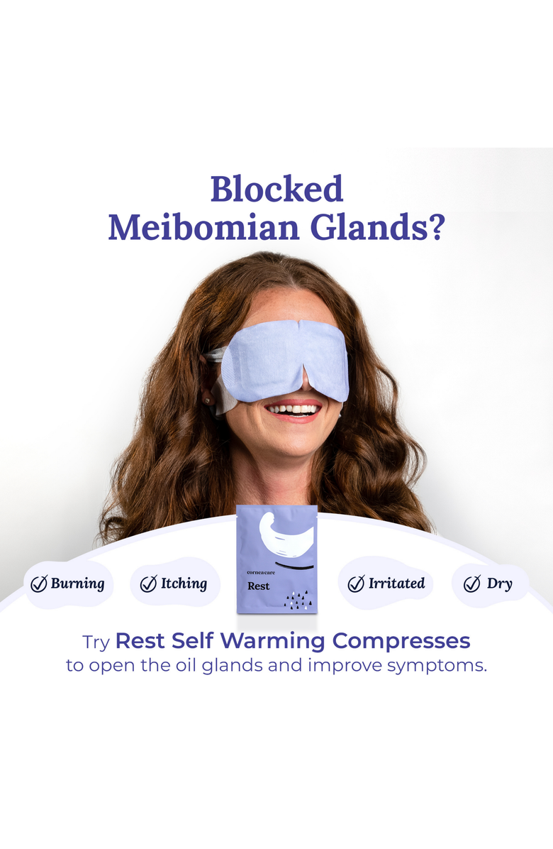 Cornea Care Rest Self Heating Warm Eye Compress, Alternate, color, 