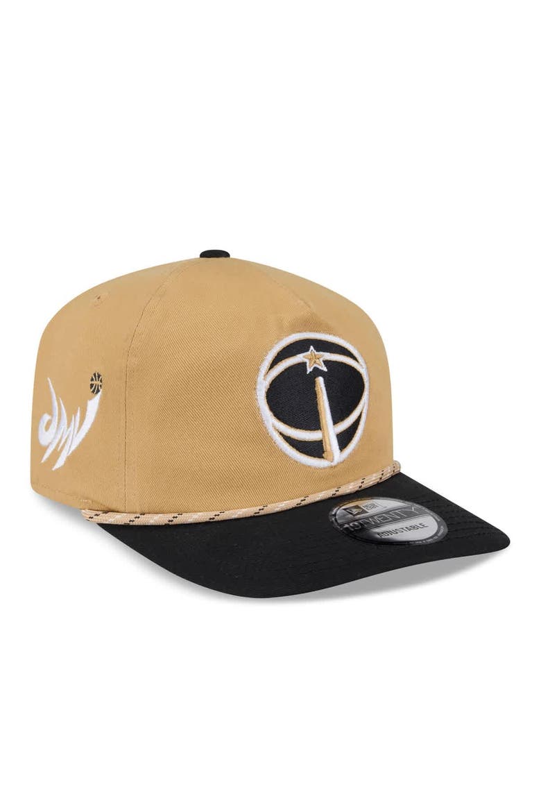 Men's New Era Gold/Black Washington Wizards 2025/26 City Edition 19TWENTY Adjustable Hat, Main, color, Gold
