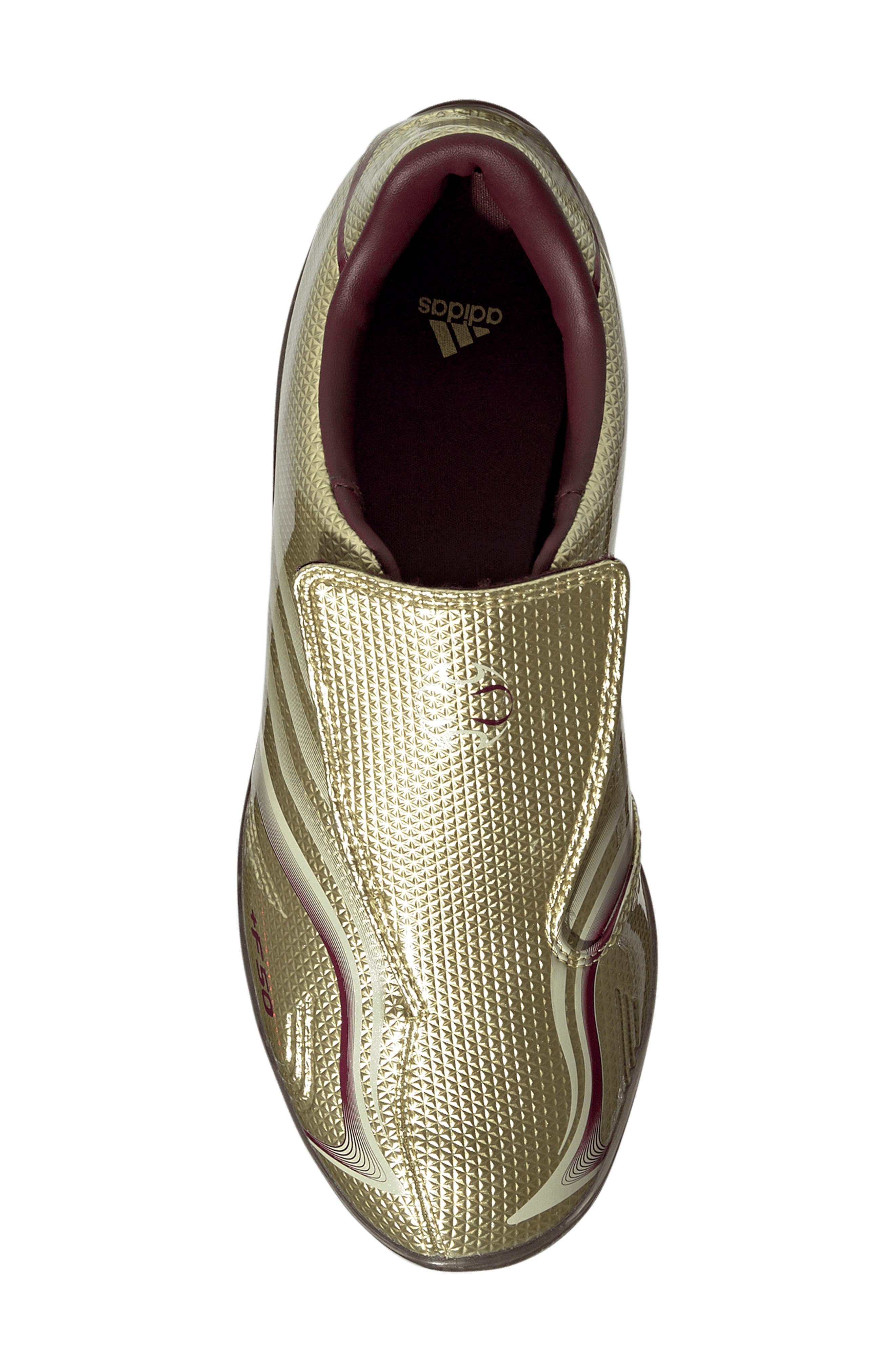 Adiframe F50 Sneaker, Alternate, color, GOLD/ ICE GOLD/ MAROON