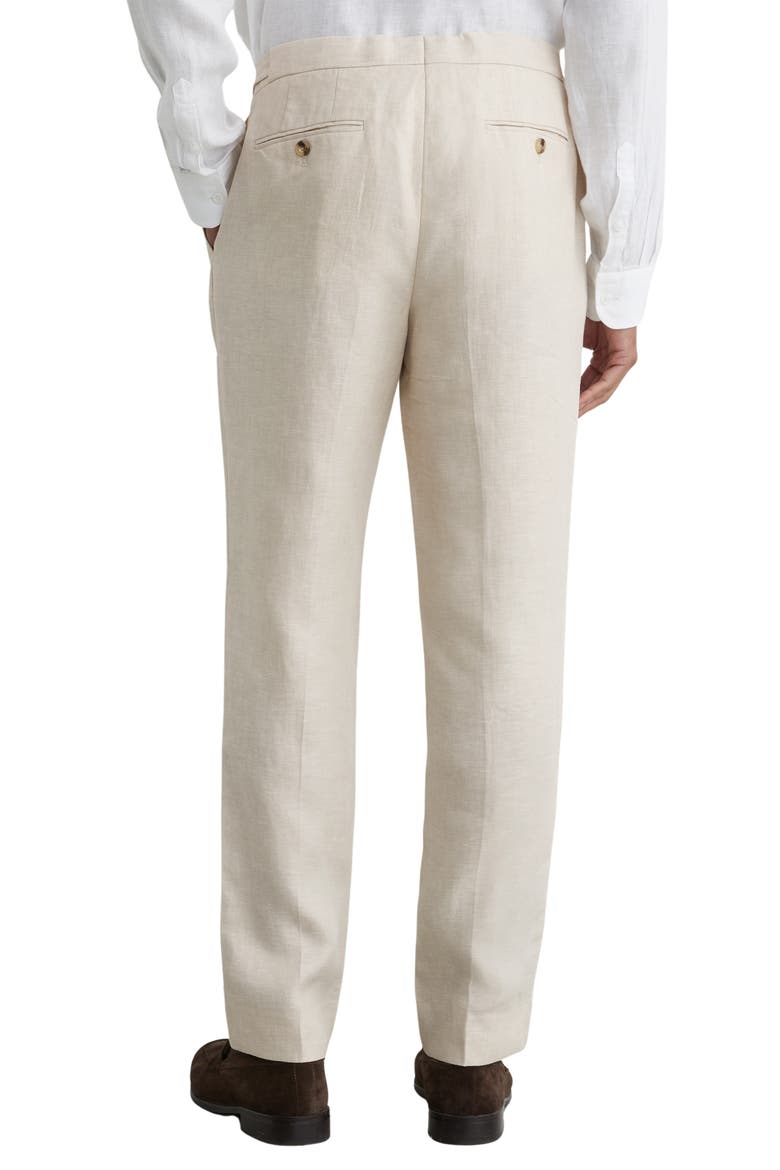 Atlantic Tailored Fit Linen Pants, Alternate, color, STONE