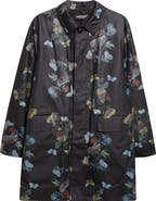 Undercover Floral Water Resistant Oiled Cotton Coat