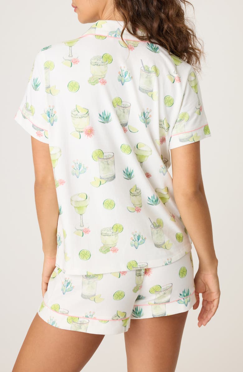 PJ Salvage Lime Sunshine Short Pajamas & Headband Set, Alternate, color,