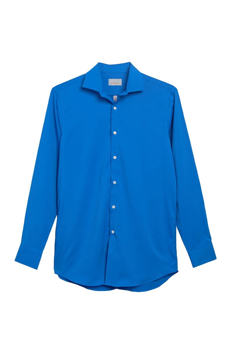 Perry Ellis Solid Slim Fit Dress Shirt, Main, color,