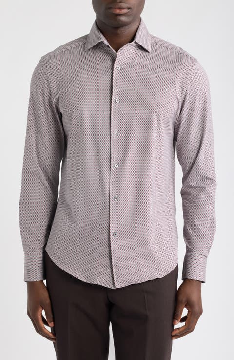 Devon OoohCotton® Print Button-Up Shirt