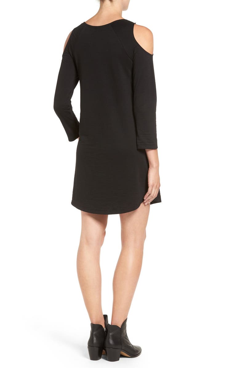 Treasure & Bond Knit Cold Shoulder Dress, Alternate, color, 