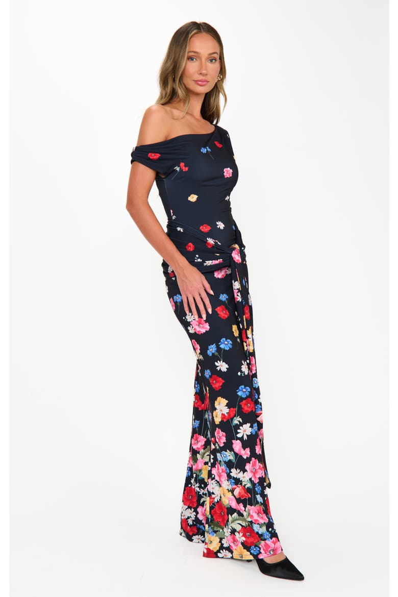 Winona Wrap Maxi Dress, Alternate, color, Falling Floral