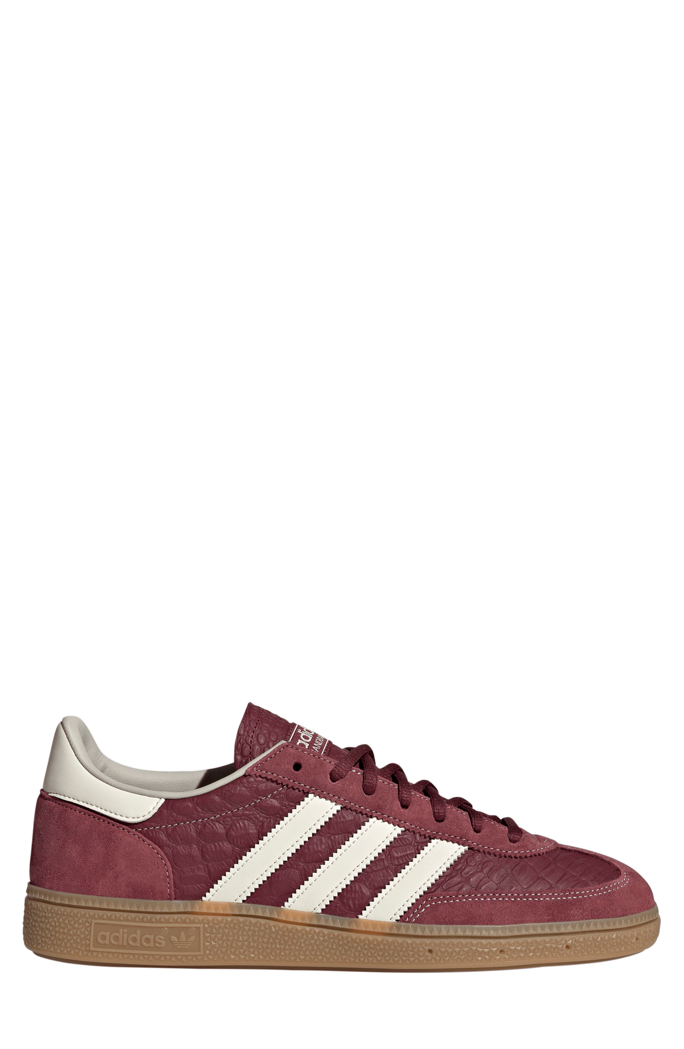Gender Inclusive Handball Spezial Sneaker, Alternate, color, SHADOW RED/ CREAM WHITE/ GUM