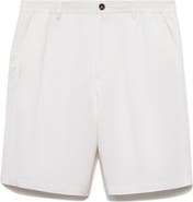 MANGO Elastic Waist Shorts