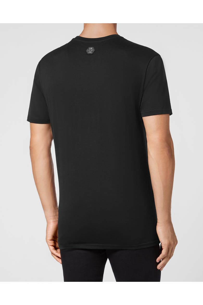 T-Shirt Round Neck Ss Stones Hexagon Men, Alternate, color, black