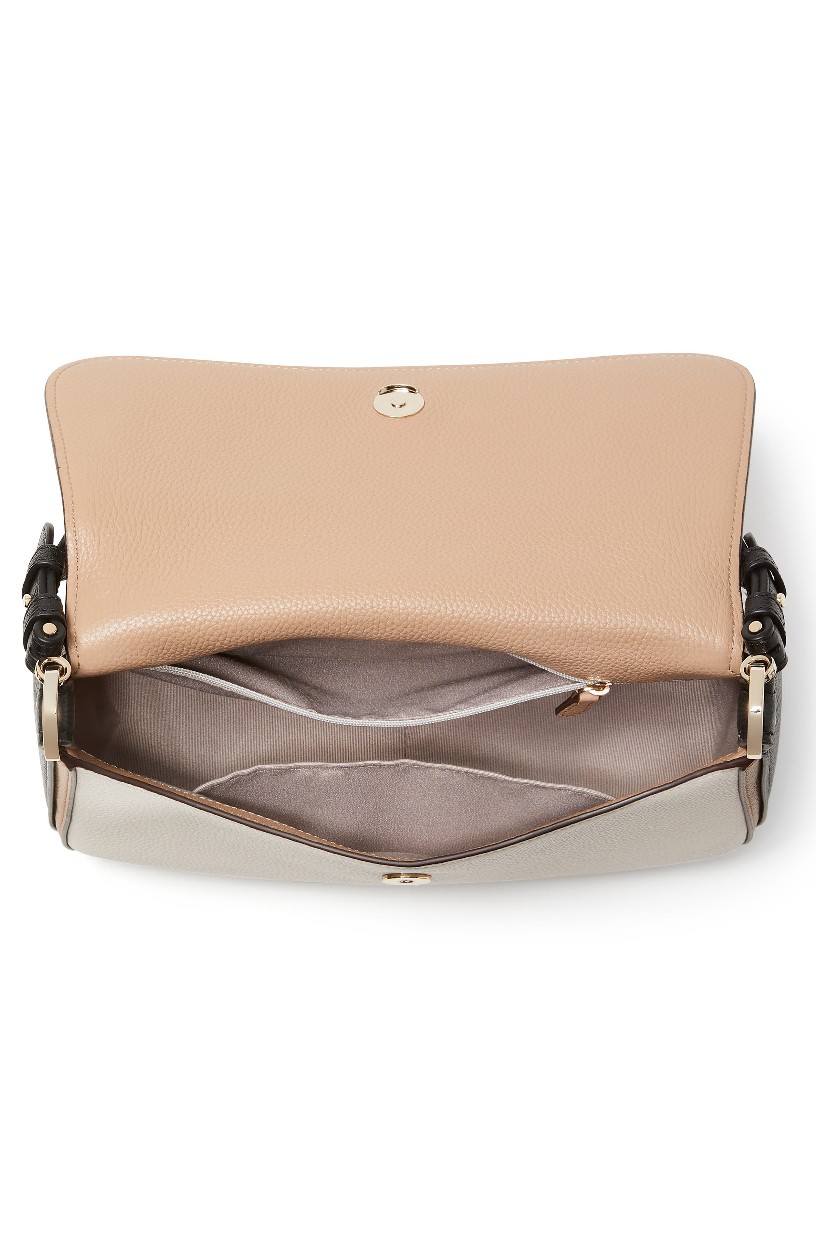 Kate Spade New York hudson pebble leather medium convertible shoulder bag, Alternate, color, 