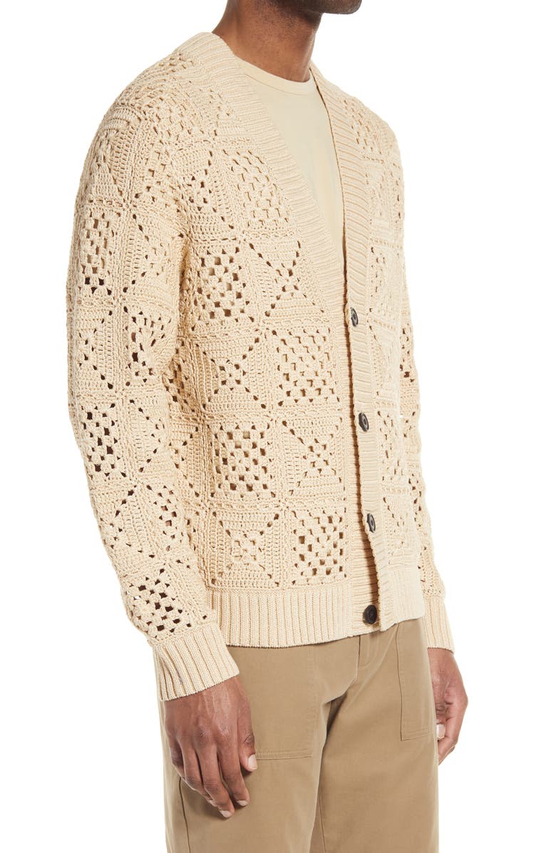 Vince Crochet Cardigan, Alternate, color,