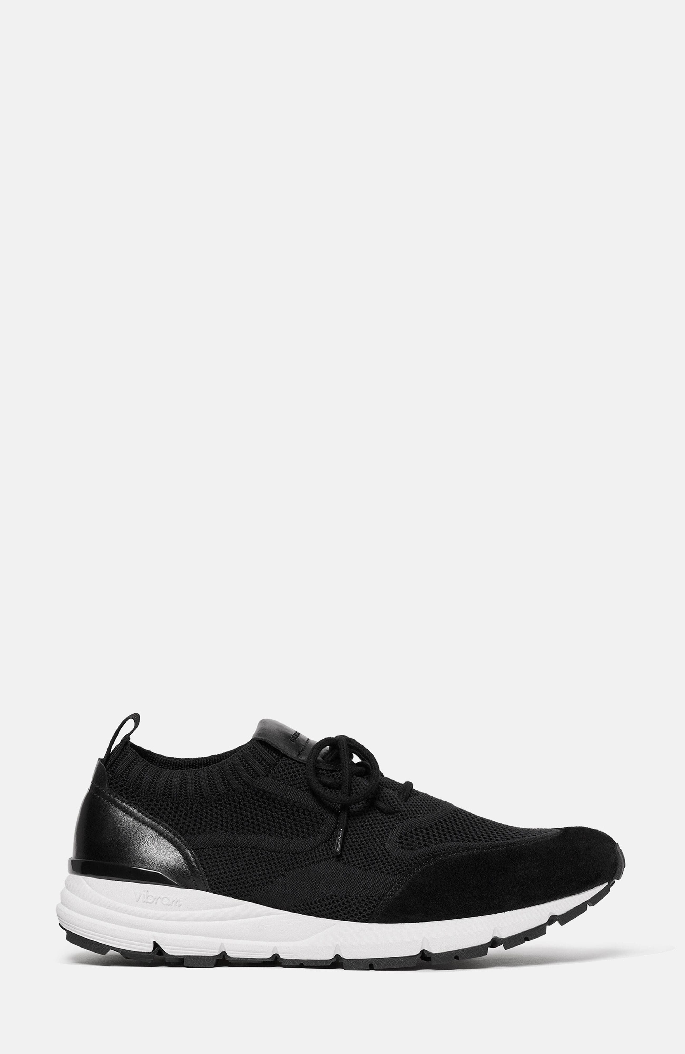 SCAROSSO Robbie Sneakers, Alternate, color, Black - Knit