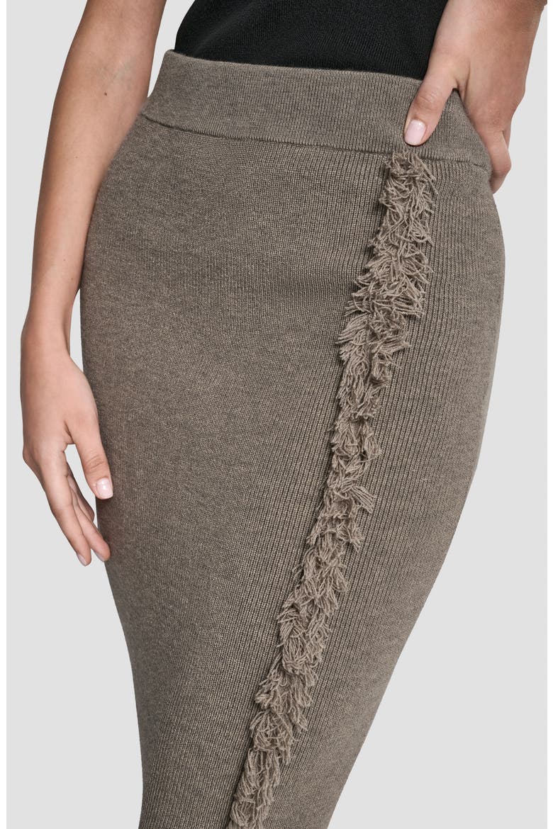 Fringe Detail Sweater Skirt, Alternate, color, CITY TAUPE HEATHER