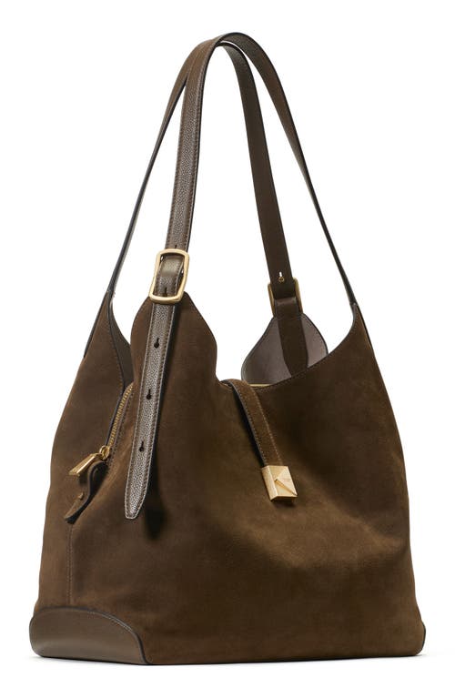 Kate Spade New York Deco Pebble Leather And Suede Shoulder Bag