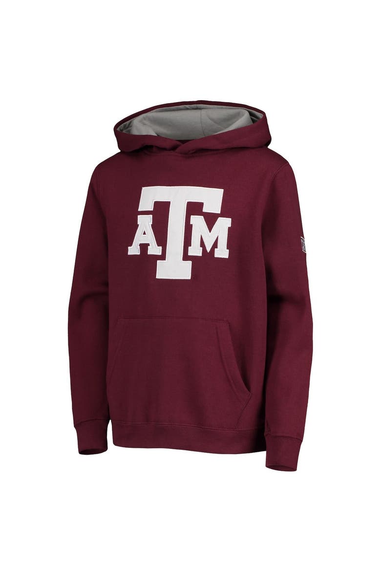 Youth Maroon Texas A&M Aggies Big Logo Pullover Hoodie, Alternate, color, Maroon