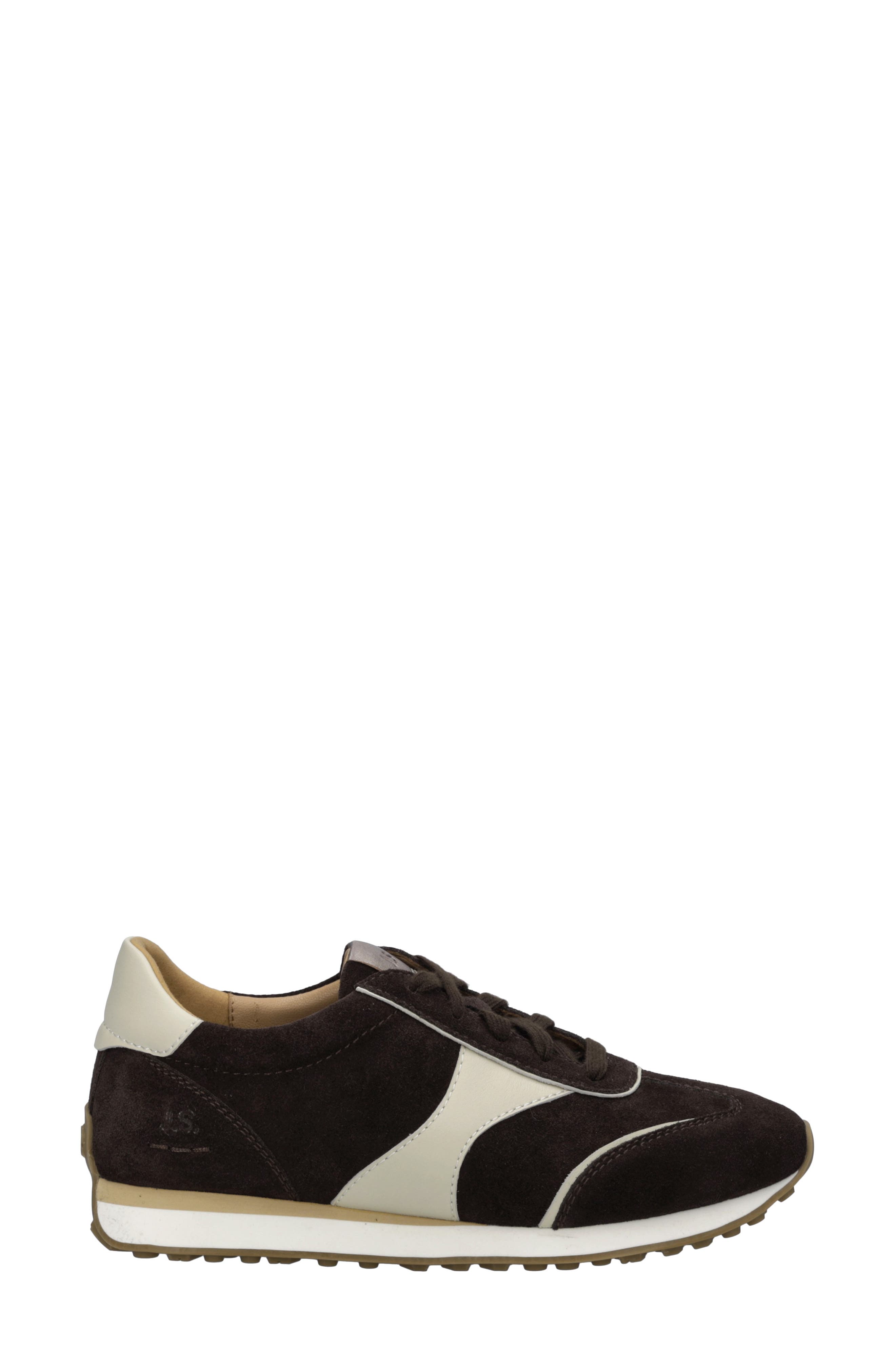 Miley 01 Leather Sneaker, Alternate, color, CHOCOLATE