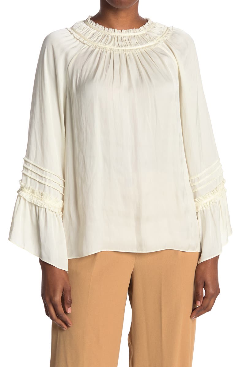 Ramy Brook Alex Ruffle Trim Blouse, Main, color, 