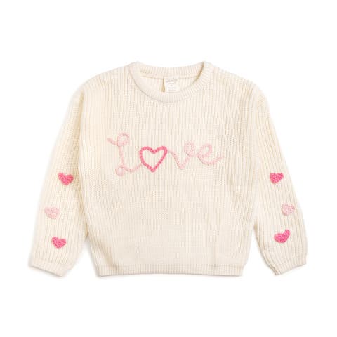Ditsy Love Valentine
s Day Knit Sweater (Baby, Toddler, Little Kid 
Big Kid)