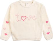 Sweet Wink Ditsy Love Knit Sweater