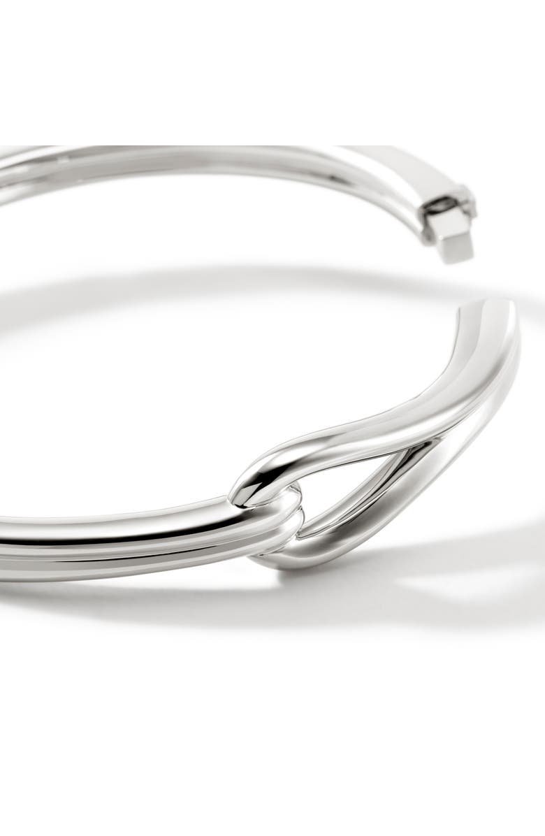 John Hardy Surf Hinged Bangle, Alternate, color, Silver