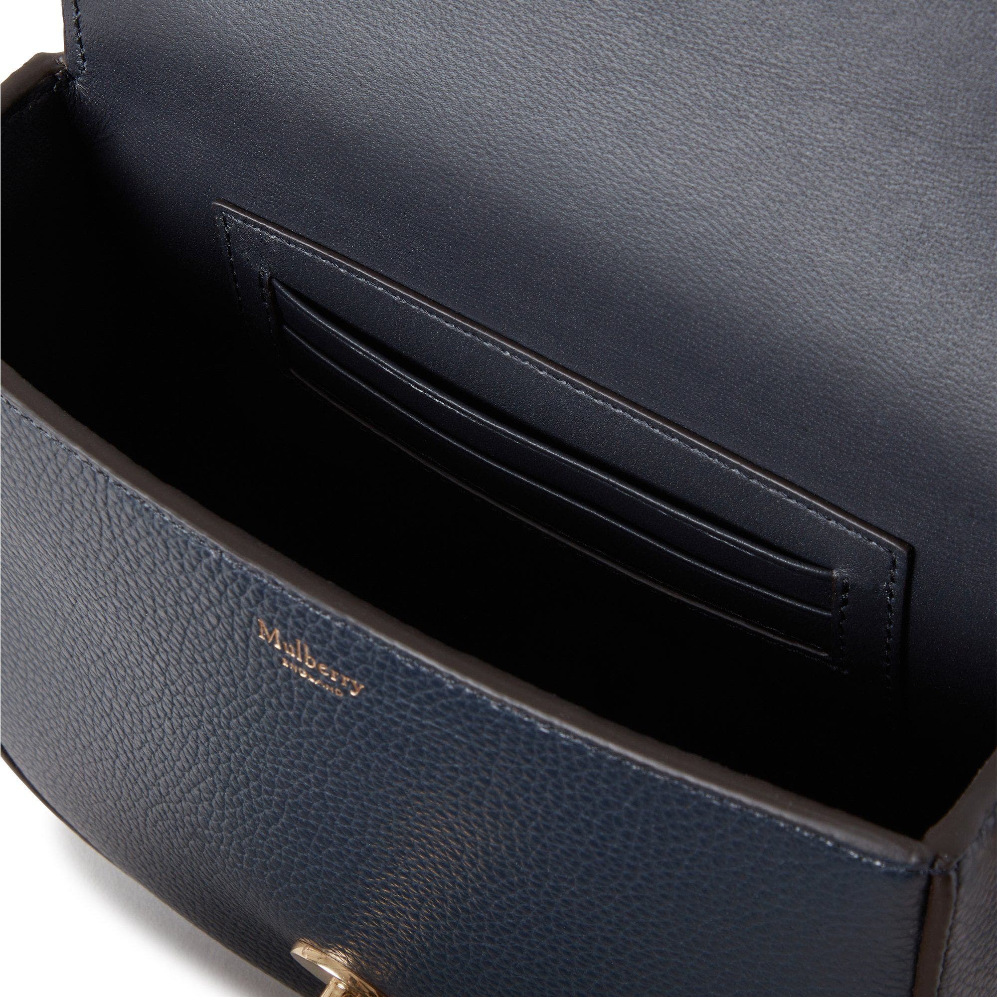 Mulberry Small Darley Leather Satchel, Alternate, color, Night Sky