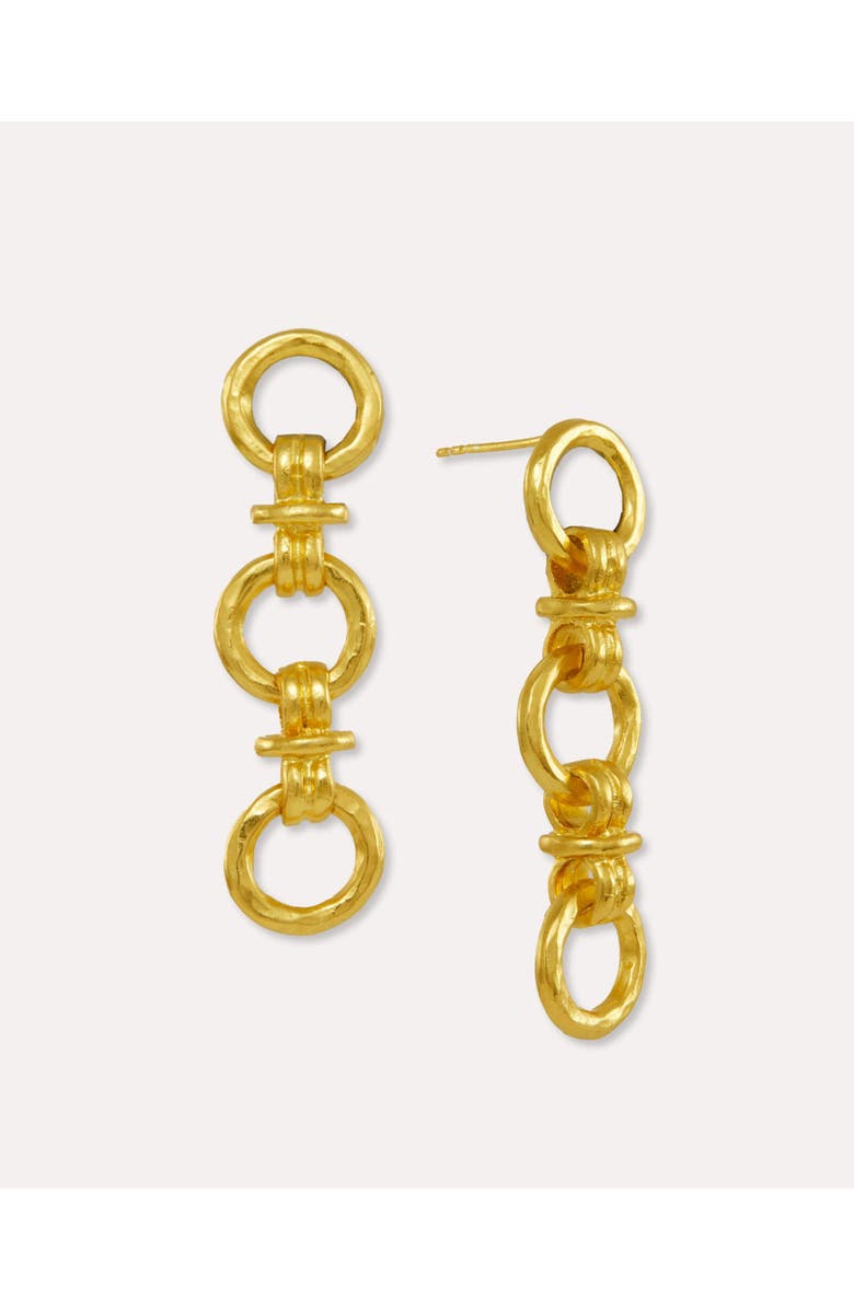 Ottoman Hands Zehra Chain Drop Stud Earrings, Main, color, Gold