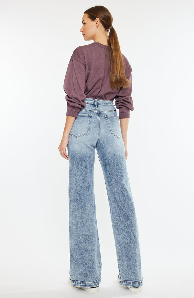 KanCan Roxana Ultra High Rise 90's Flare Jeans, Alternate, color, Medium Wash