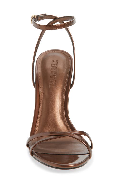 Steve Madden Ankle Strap Stiletto Sandal In Brown