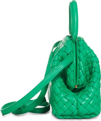 Bottega Veneta Mini Intrecciato Leather Top Handle Bag