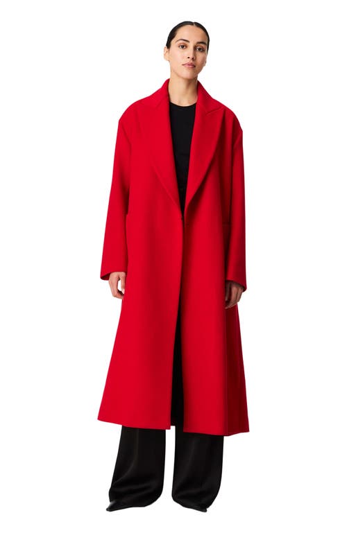Another Tomorrow Cashmere Wrap Coat In Red